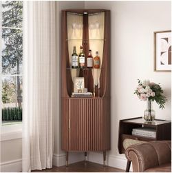 Brand New Corner Storage Cabinet with Lights