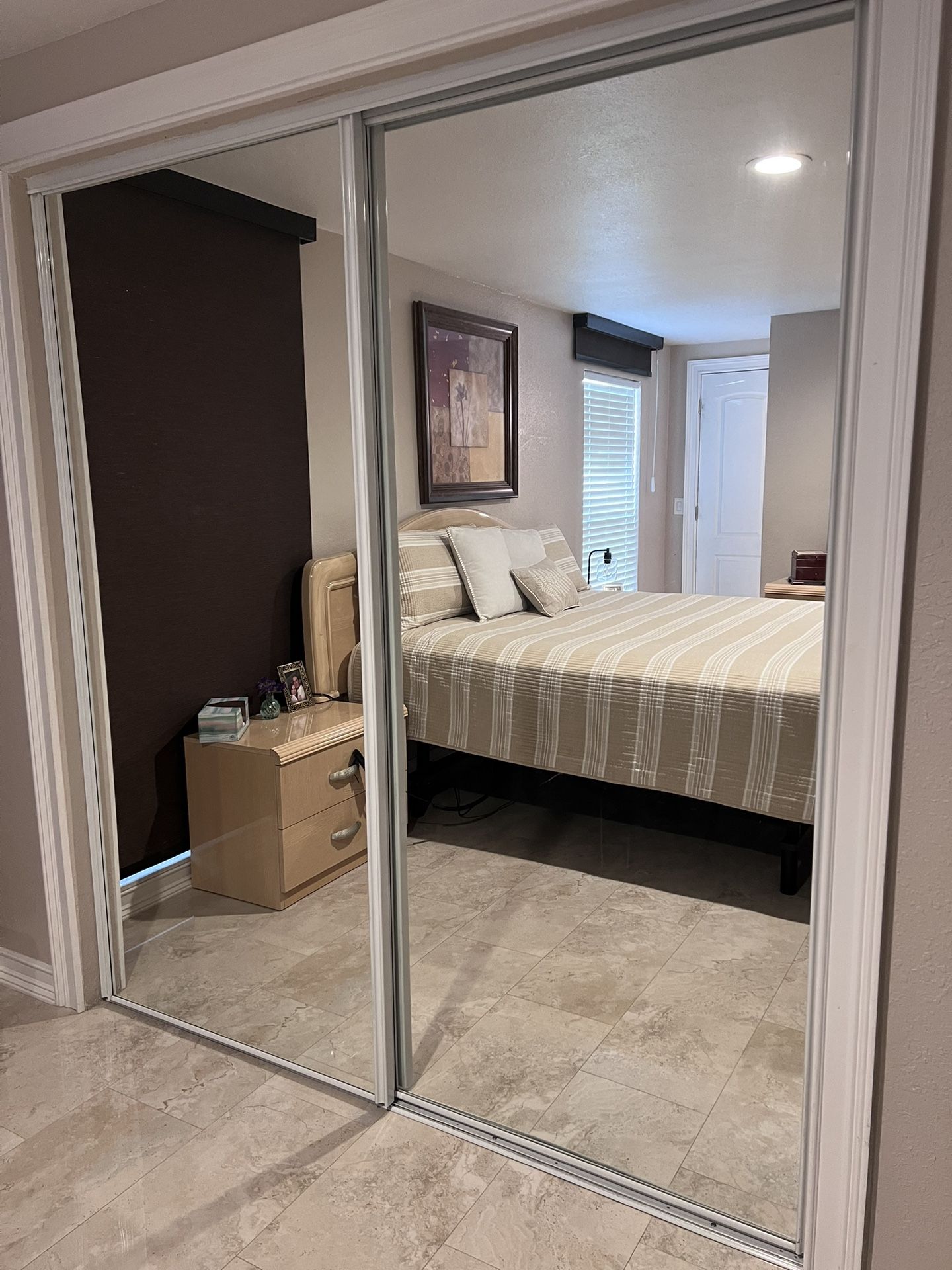 Mirror Sliding Glass Door