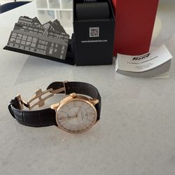 Tissot Rose Gold Chemin Des Tourelles Powermatic 80 GMT