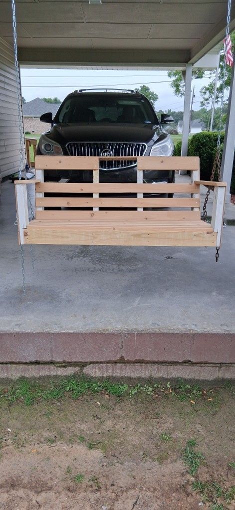 Custom Wood Porch Swing
