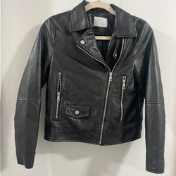 Zara Big Girls Leather Jacket 