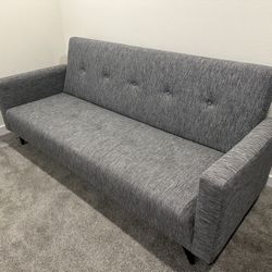 Modern Gray Sleeper Sofa / Futon – Excellent Condition