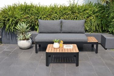 *BRAND NEW* 2 Piece 100% FSC Certified Teak Wood Outdoor Sofa Seating Set | Ideal Furniture Set For Outdoor