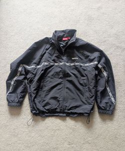 Supreme Black Logo Taping lined Track Jacket  SS26 (XL)