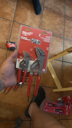 2pc 6”&10” comfort, grip, straight, jaw, pliers set