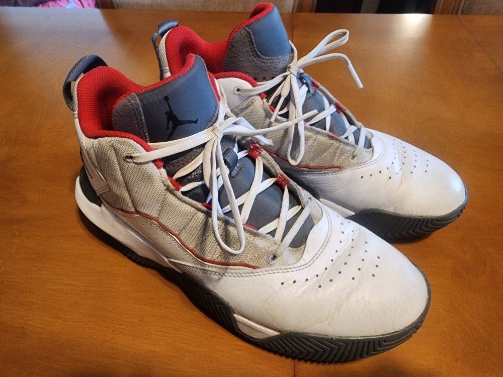 Jordan Stay Loyal Red and White
