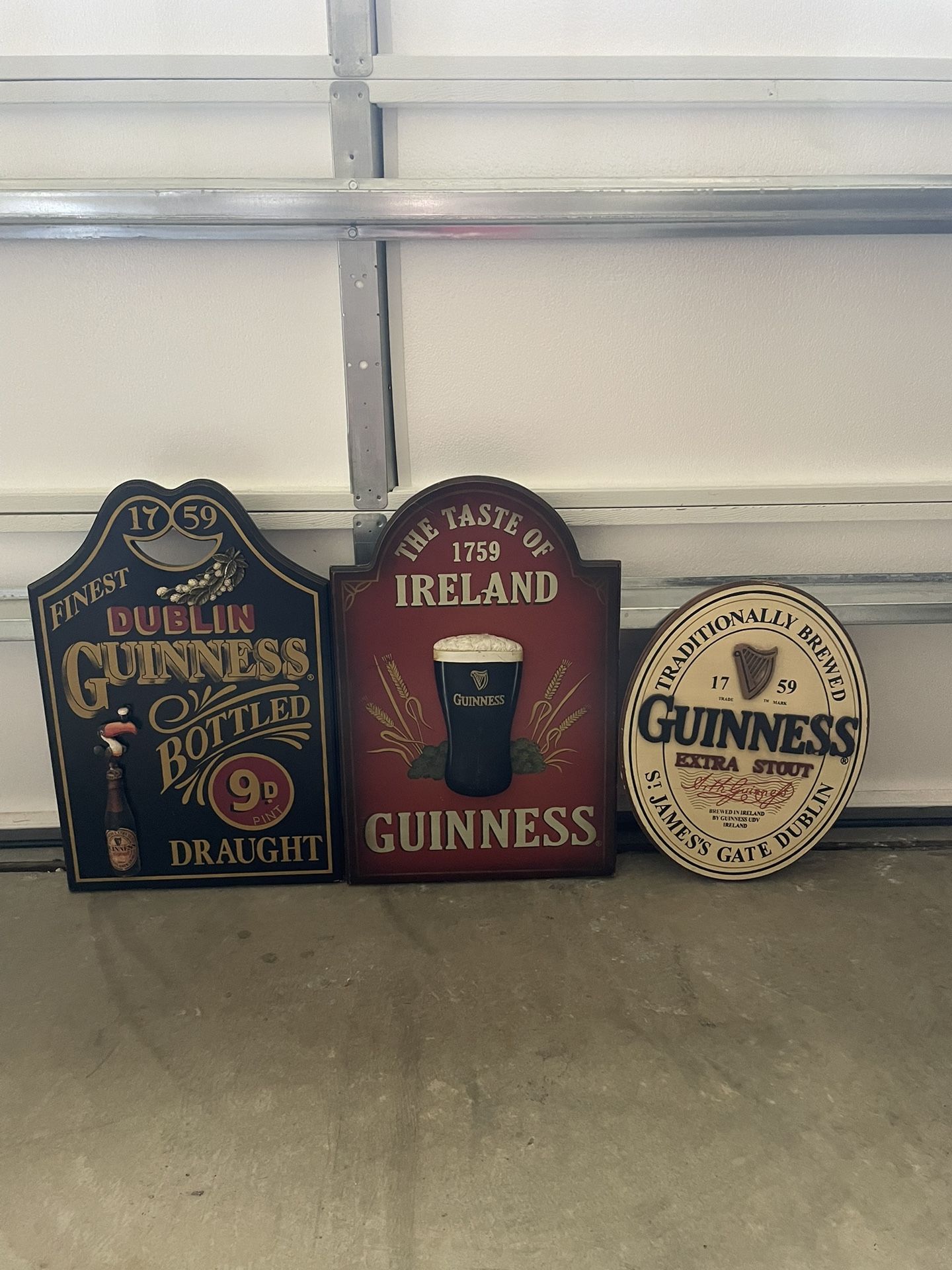 Guinness Wooden Bar Signs