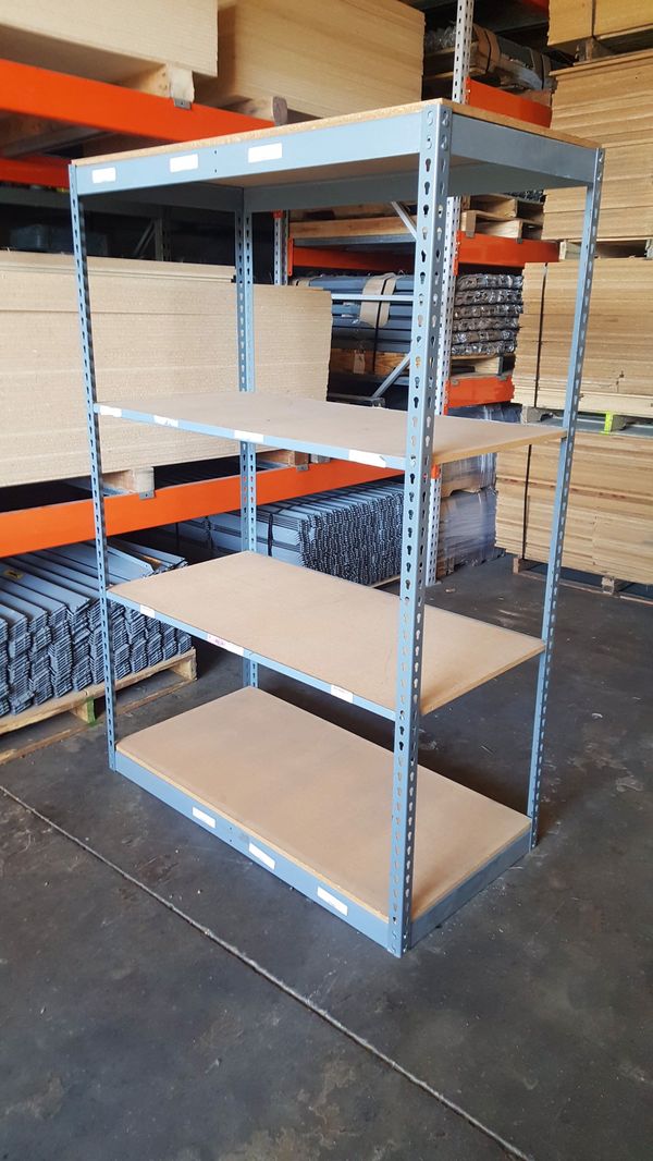 Shelving Used American Made 4 ft W x 2 ft D Garage and Warehouse Racks
