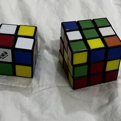 2x2 and 3x3 Rubik's rubix cubes