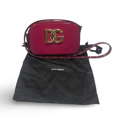Dolce & Gabbana 3.5 Patent Leather Crossbody Bag – Grape Purple