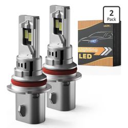 Bombillas de Luz 9007/HB5, Súper Brillantes 6500K Blanco Frío, Reemplazo Directo para Bombillas Halógenas, Alta Visibilidad, Vida Útil de 70000H, Sin 