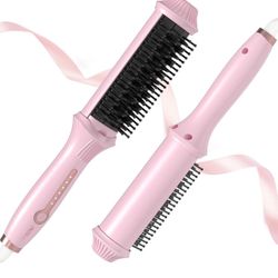 NEW IN BOX - Hair Straightener Brush, Negative Ion Hair Straightener Comb, 30s Fast Heating & 4 Temp Settings, Hot Comb for All Hair Types, Less