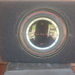 ONE SPEAKER UNA BOSINA ROCKFORD FOSGATE 10 INCHES GOOD CONDICIÓN ABLO ESPAÑOL 