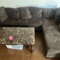 Brown Sectional 