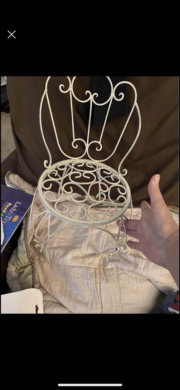 Nice Vintage Metal Doll Vanity Chair : $$13Shabby Chic- Very Sturdy - Fits 18”up Doll Oakland Cp