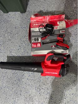 CRAFTSMAN V20 Leaf Blower Brushless RP 20-volt 410-CFM 110-MPH Handheld 2Ah Battery and charger