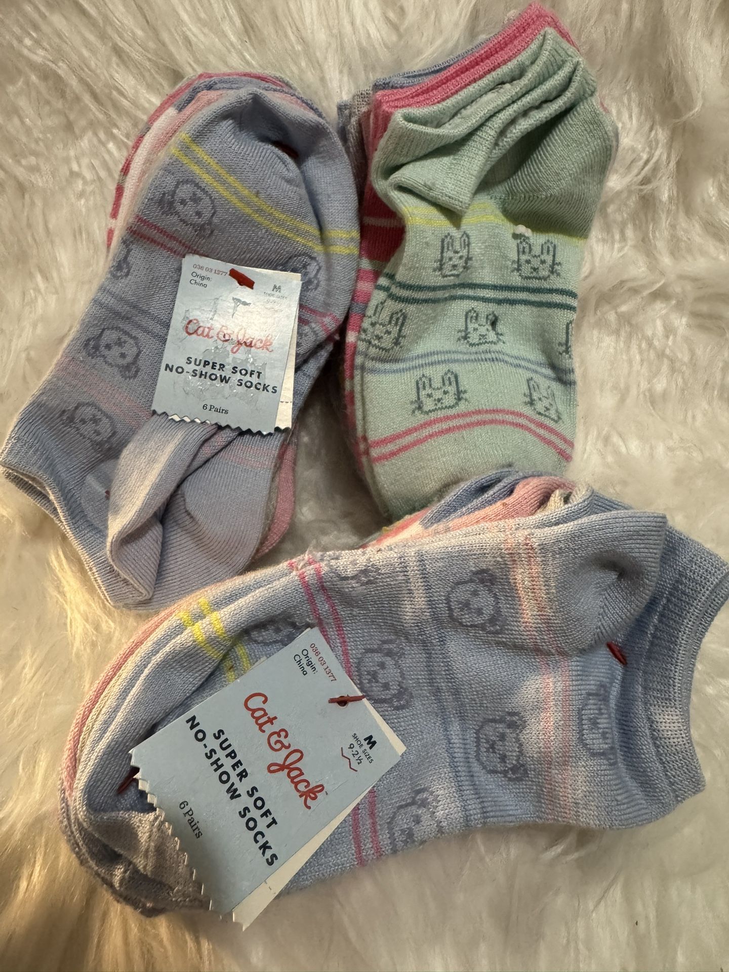 Girls' 6pairs each of 3 packs Super Soft No Show Socks - Cat & Jack™