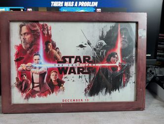 Starwars The Last Jedi Poster/Frame
