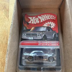 Hot Wheels RLC Exclusive 1972 Nissan Skyline H/T 2000GT-R Chrome 13251/30000 GXJ