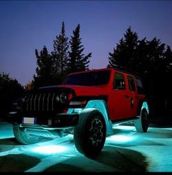 12Pod RGB LED Rock Lights Offroad Music Wireless Bluetooth Underglow Neon Lights