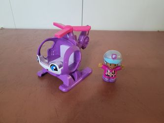 Fisher Price Little People Helicopter & Pilot 