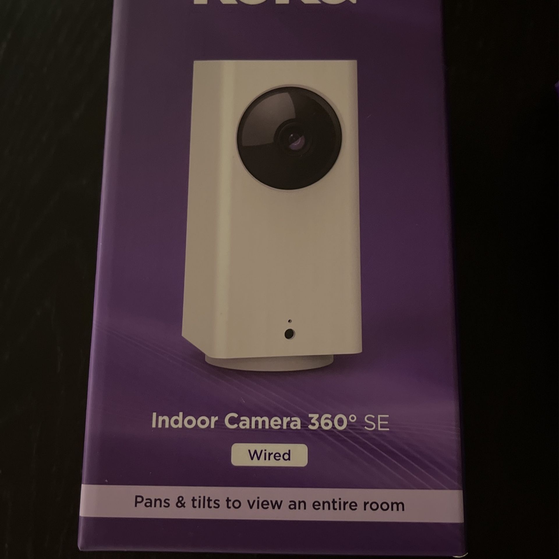 Roku Smart Home Indoor Camera 360° SE Wi-Fi Connected - Wired Security (New Sealed)