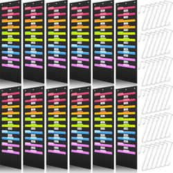 SABARY Heavy-Duty Storage Pocket Chart, Hanging File Folder Organizer - 14"x47", 12 Pack (NEW)
