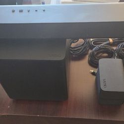 Visio Soundbar Sub And Rears With Wall Mounts