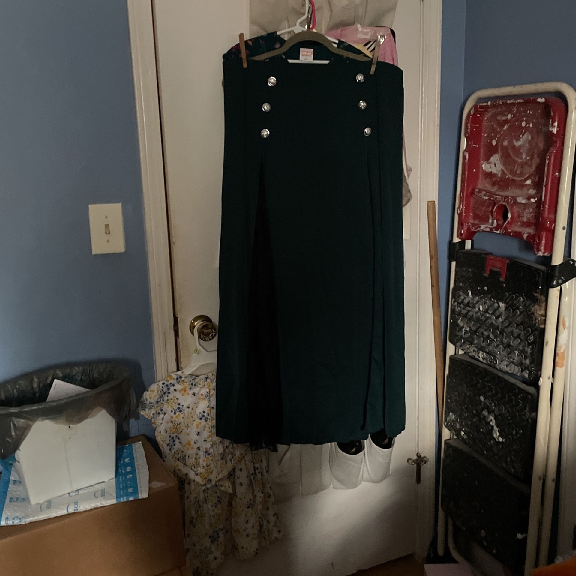 Long Dark Green Skirt