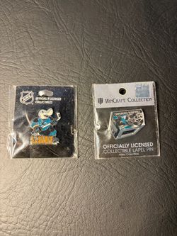 San Jose Sharks NHL Collectible Lapel Pins – Lot of 2