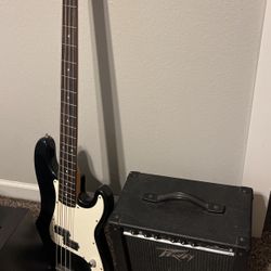 Bass Guitar And Amp