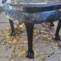 Hand Carved Coffee Table. Mongolian Coffee Table