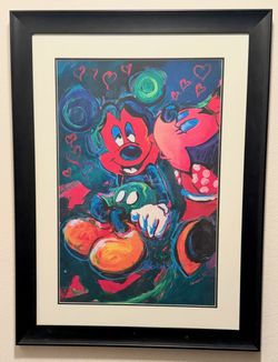 Framed Mickey & Minnie Mouse Pop Art Print