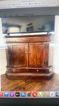 Rustic Mexican corner cabinet / solid wood