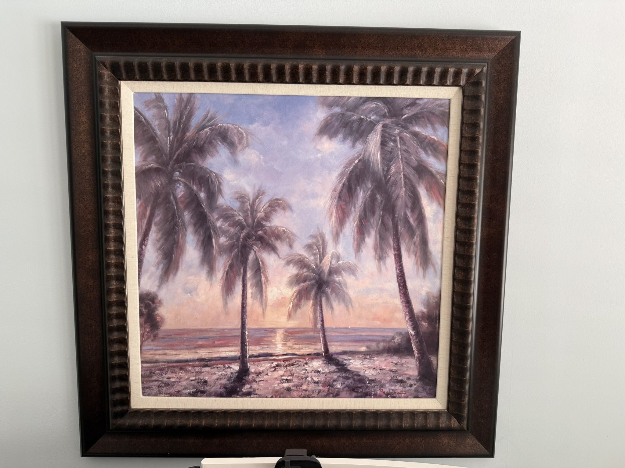 Z Gallerie Beach Painting Caribbean Waters