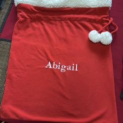 “Abigail” Christmas Santa Sack