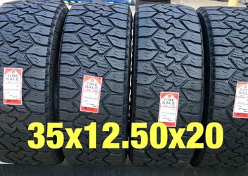 4 used tires 35x12.50x20 Nitto Exo AWT