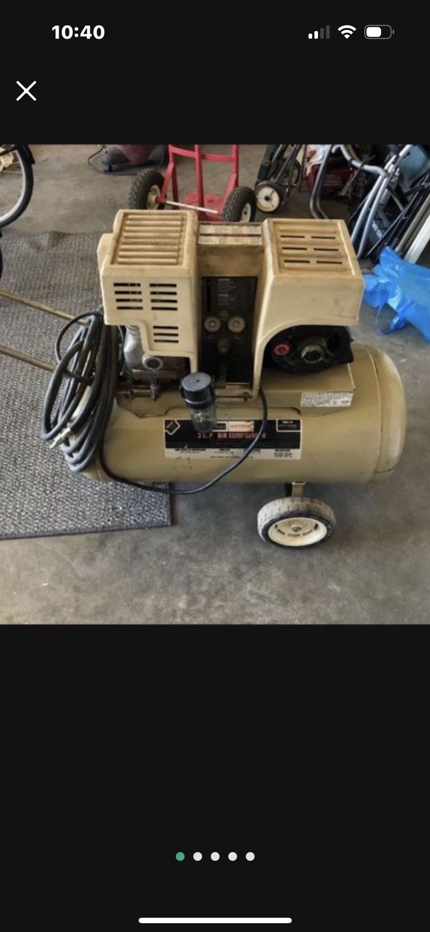 Craftsman 10 Gallon 2HP 220V Air Compressor 