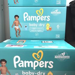 Pampers Baby Dry Size 6/112 Diapers 