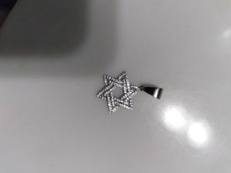 6 Point Star Diamond Pendant