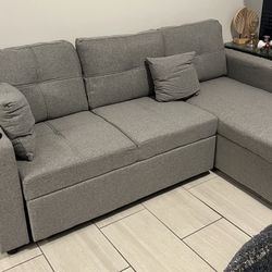 GREY SLEEPER sectional 🩶 