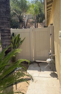 Vinyl fence