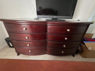 Solid wood dresser