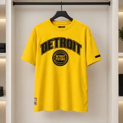 Detroit Pistons NBA Yellow Graphic T-Shirt