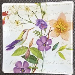 Decorative Glass Trinket Tray 