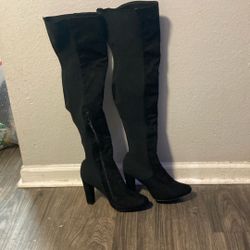 Black Over-the-knee Boots 