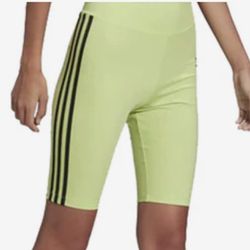 New Adidas HW Shorts Tights - Pulse Lime  New with tag sz L
