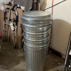 Aluminum Trash Cans With Lid