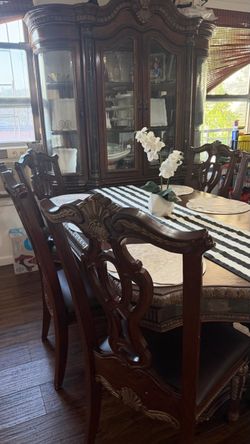 Dining Table and China Cabinet