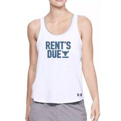Under Armour Project Rock Rent's Due Tank Top (White)